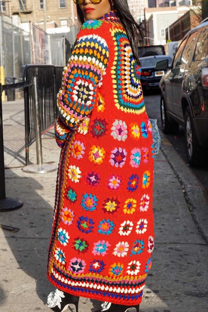 Florcoo Loose Long Sweater coat